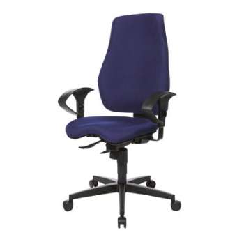 Kancelářská židle Eiger, SY - synchro, modrá
