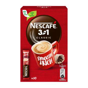 Instantní káva Nescafé - 3v1, 10 x 16,5 g