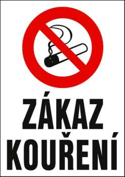 Tabulka - Zákaz kouření!