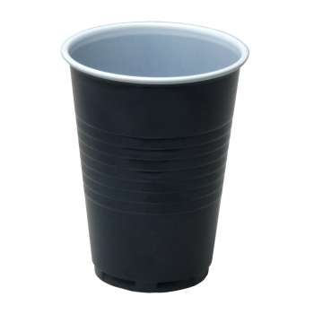 Jednorázové kelímky na kávu - plastové, 180 ml, 100 ks
