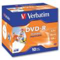DVD-R Verbatim Printable - potisknutelné, standard box, 10 ks
