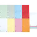 Papírové rozlišovače Donau - 1/3 A4, 235x105 mm, mix barev, 100 ks