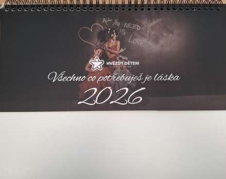 Stolní kalendář 2026 Hvězdy dětem