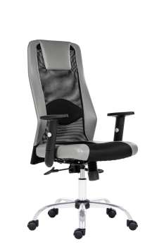 Kancelářská židle Sander - synchro, černá/šedá