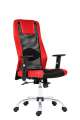 Kancelářská židle Sander - synchro, černá/červená