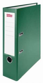 Pákový pořadač Office Depot - A4, kartonový, šíře hřbetu 8 cm, zelený