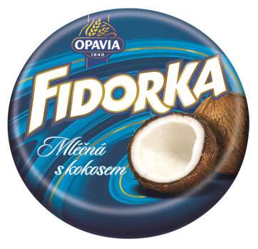 Fidorka - mléčná s kokosovou náplní, 30 g