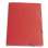 Prešpánový box na spisy - A4, s gumičkou, červený