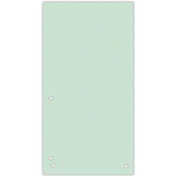 Papírové rozlišovače Donau - 1/3 A4, 235 x 105 mm, zelené, 100 ks