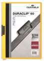 Zakládací desky s klipem Durable Duraclip - A4, kapacita 60 listů, žluté