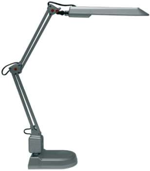 Stolní polohovatelná LED lampa Ecolite ADEPT - stříbrná