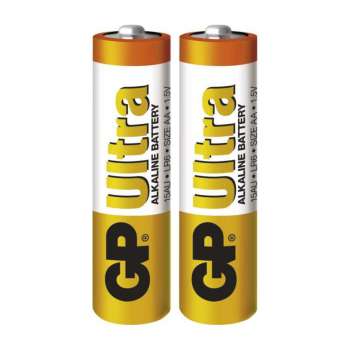Alkalické baterie GP Ultra - AA, LR6, 1,5V, 2 ks