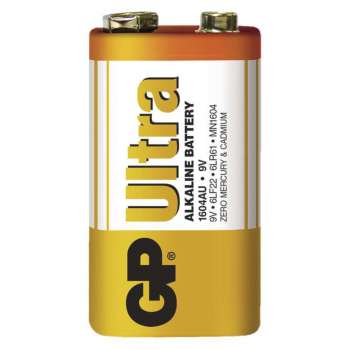 Alkalické baterie GP Ultra - 6LF22, 9V, 1 ks