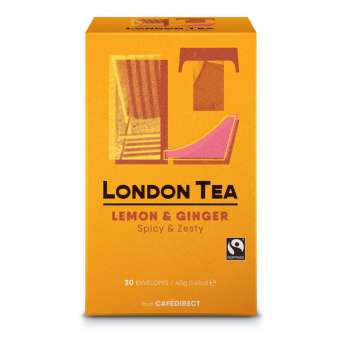 Bylinný čaj London Tea - citron & zázvor, Fairtrade, 20x 2g