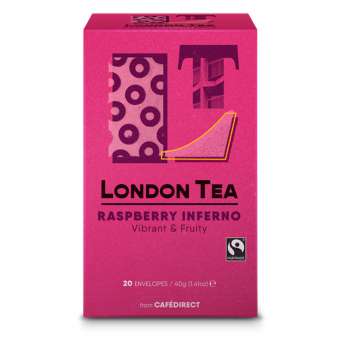 Ovocný čaj London Tea - malina Inferno, Fairtrade, 20x 2,2g