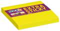 Samolepicí bloček Stick'n by Hopax EXTRA STICKY - 76 x 76 mm, neonově žlutý, 90 lístků