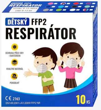 _Dětský respirátor CRDLIGHT FFP2 NR - růžový