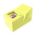 Samolepící bloček Post-it Super Sticky - 47,6 x 47,6 mm, žlutý, 12 x 90 lístků