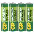 Zinková baterie GP Greencell - AA, LR6, 1,5V, 4 ks