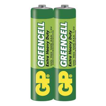 Baterie GP Greencell R03, 1,5 V, typ AAA, 2 ks