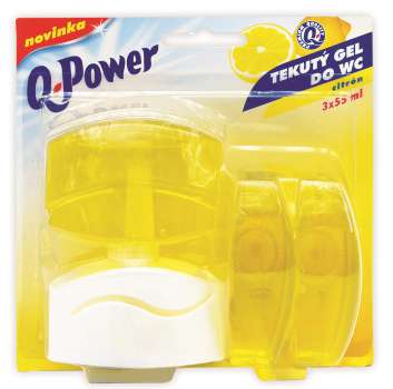 WC blok Q-Power - sada, citron, 3 x 55 ml