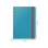 Zápisník kroužkový Leitz Cosy - B5, linkovaný, hebké tvrdé desky, klidná modrá
