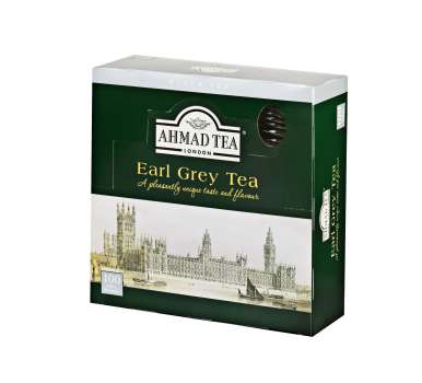 Černý čaj Ahmad - Earl Grey, balený 100x 2 g, 200g