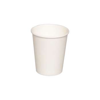 Papírové kelímky - na teplé nápoje, 200 ml, bílé, 50 ks