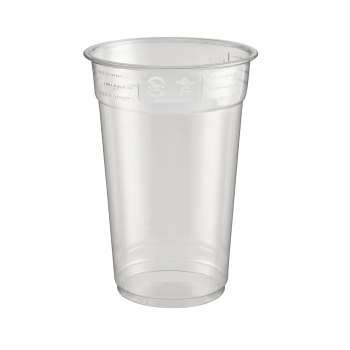 Plastové kelímky - recyklovatelné, 300 ml, čiré, 50 ks