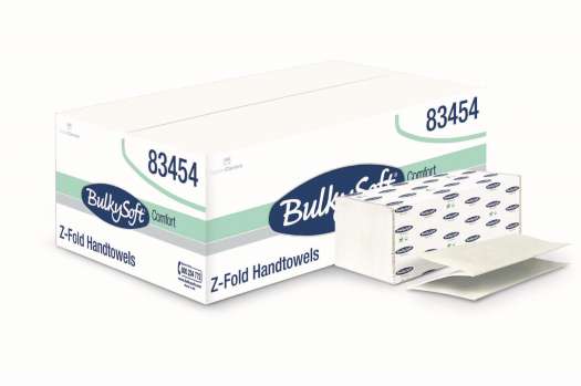 Skládané papírové ručníky BulkySoft - 2vrstvé, celulóza, 25x150 ks