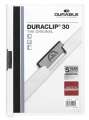 Zakládací desky s klipem Durable Duraclip - A4, kapacita 30 listů, bílé