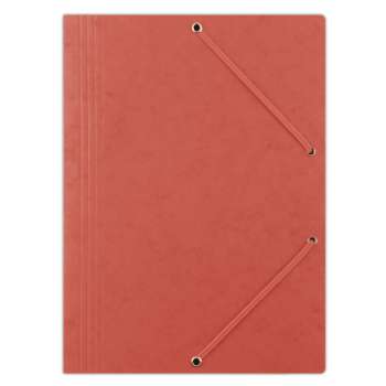 Prešpánové desky s chlopněmi a gumičkou Donau - A4, červené, 1 ks