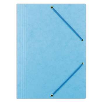 Prešpánové desky s chlopněmi a gumičkou Donau - A4, světle modré, 1 ks