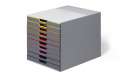 Zásuvkový box VARICOLOR 10 - 10 barevných zásuvek, šedý