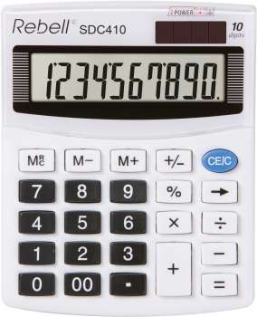 Stolní kalkulačka Rebell SDC410 - 10-míst, nakl. displej