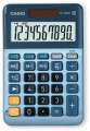 Stolní kalkulačka Casio MS 100 EM - 10místný displej, modrá