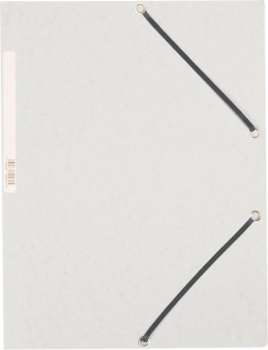 Desky s chlopněmi a gumičkou Q-Connect - A4, bílé, 10 ks