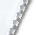 Plastové hřbety Office Products - 16 mm, bílé, 100 ks