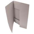 Papírové desky s chlopněmi HIT Office - A4, šedá, 50 ks