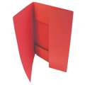 Papírové desky s chlopněmi HIT Office - A4, červená, 50 ks