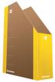 Stojan na časopisy Donau Life - 8 cm, neonový žlutý, kartonový, 1 ks