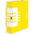 Archivační krabice Donau - A4, 8 cm, žlutá, 1ks