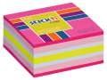 Samolepicí bloček v kostce Stick'n by Hopax - 51 x 51 mm, neonově růžový, 250 lístků