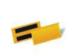 Logistické magnetické kapsy na etikety - 100 x 38 mm, žluté, 50 ks