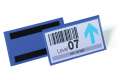 Logistické magnetické kapsy na etikety - 150 x 67 mm, modré, 50 ks