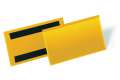 Logistické magnetické kapsy na etikety - 150 x 67 mm, žluté, 50 ks