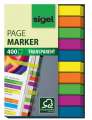 Samolepící záložky Sigel® fóliové - 50 x 6 mm, mix barev, 10 ks