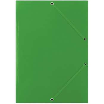 Kartonové desky s chlopněmi a gumičkou Donau - A4, zelené