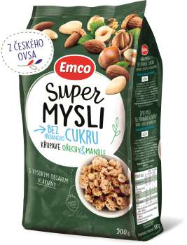 Křupavé mysli Emco - ořechy a mandle, bez cukru, 500g