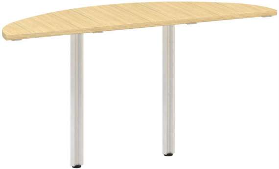 Přídavný stůl Alfa 100 - 142,5 cm, dub Vicenza/šedý